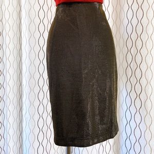 Sparkly silver long skirt